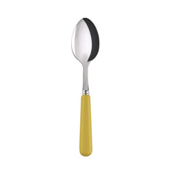 A photo of Pop Yellow Dessert Spoon