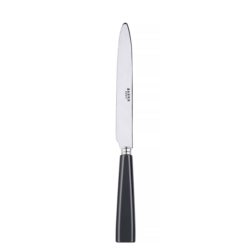 Icone Dark Grey Dinner Knife Serrated
