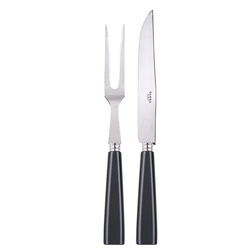 Icone Dark Grey 2pc Carving Set