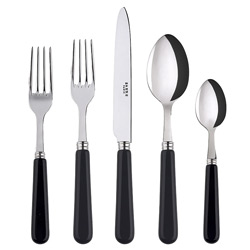 A photo of Pop Black 5 Piece Place Setting