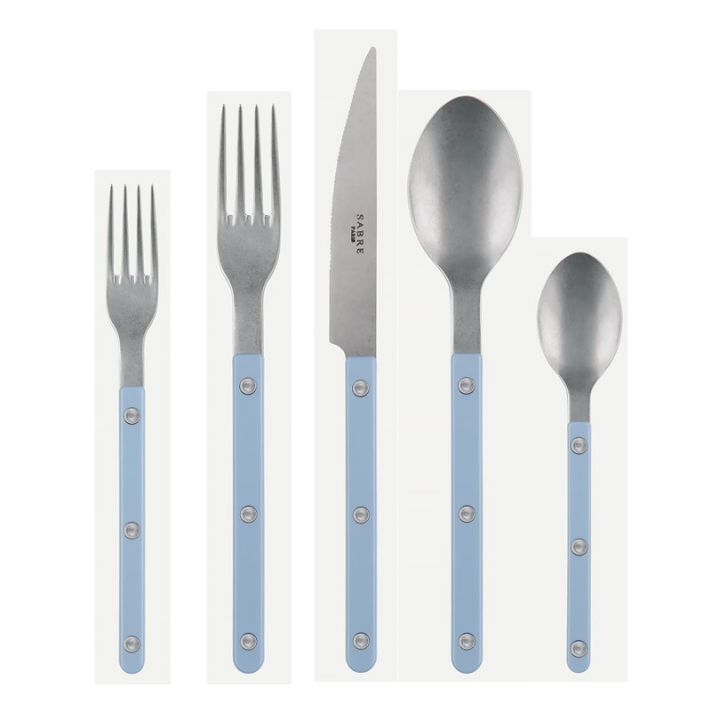 Bistrot, Pastel Blue 5pc Place Setting