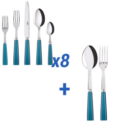 Icone Turquoise 42pc Service for 8