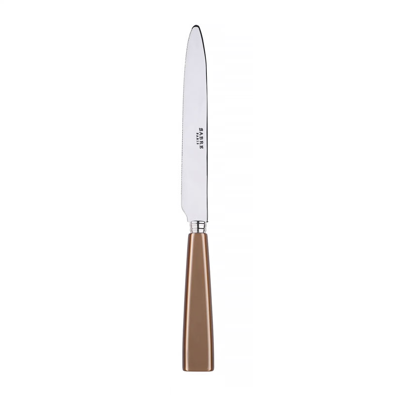 Icone Caramel Dinner Knife, Serrated