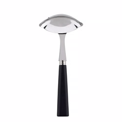 A photo of Nature Black Wood Gravy Ladle