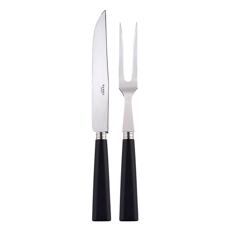 Nature Black Wood 2pc Carving Set