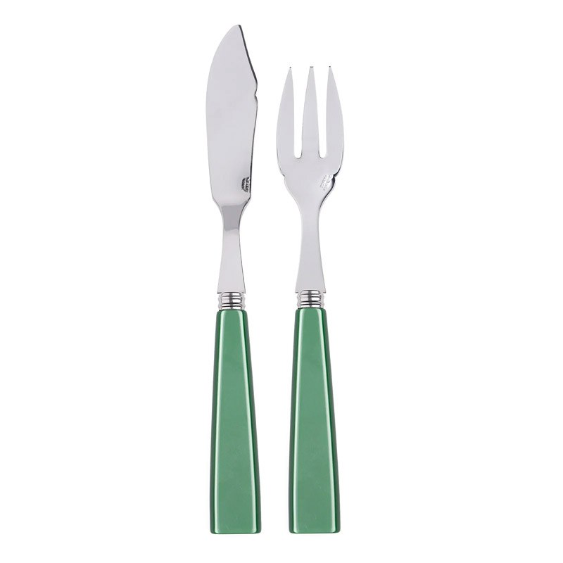 Natura Garden Green 2pc Fish Set (Place Setting)