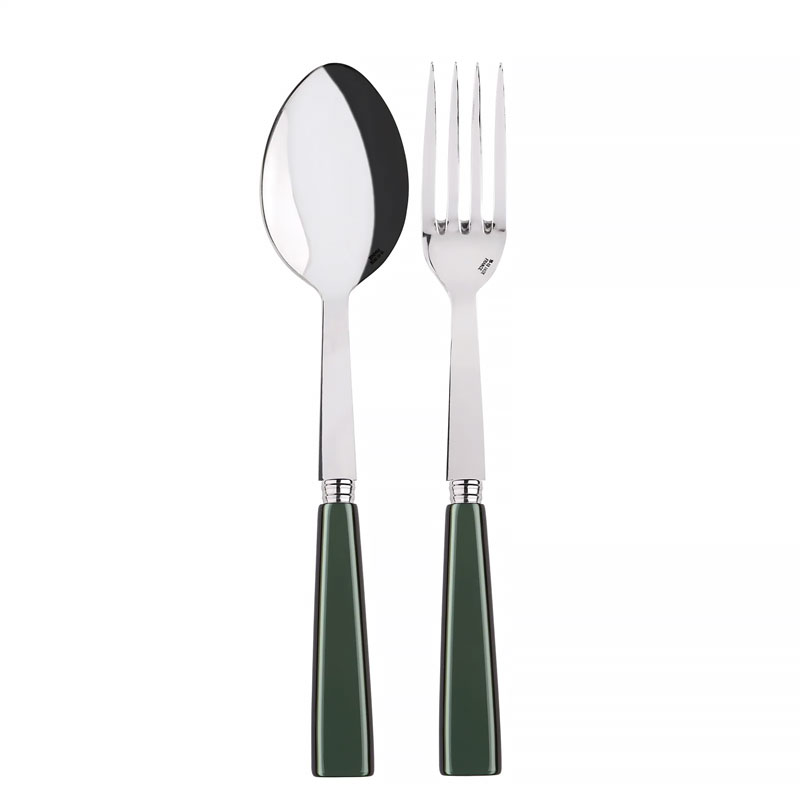 Icone Dark Green 2 Piece Serving Set