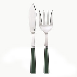 Icone Dark Green 2 Piece Fish Serving Set