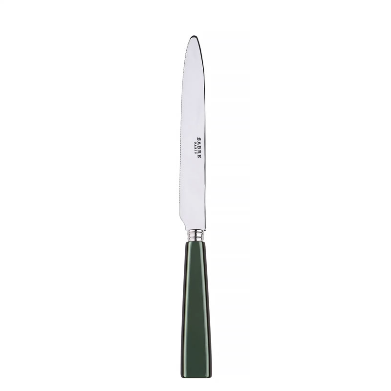 Icone Dark Green Dinner Knife Serrated