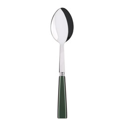 A photo of Natura Dark Green Serving Spoon