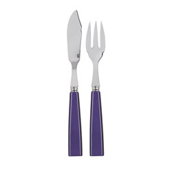 Icone Purple 2pc Fish Set, Place Setting Pieces