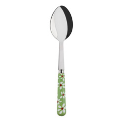 A photo of Daisy Garden Green Serving Spoon