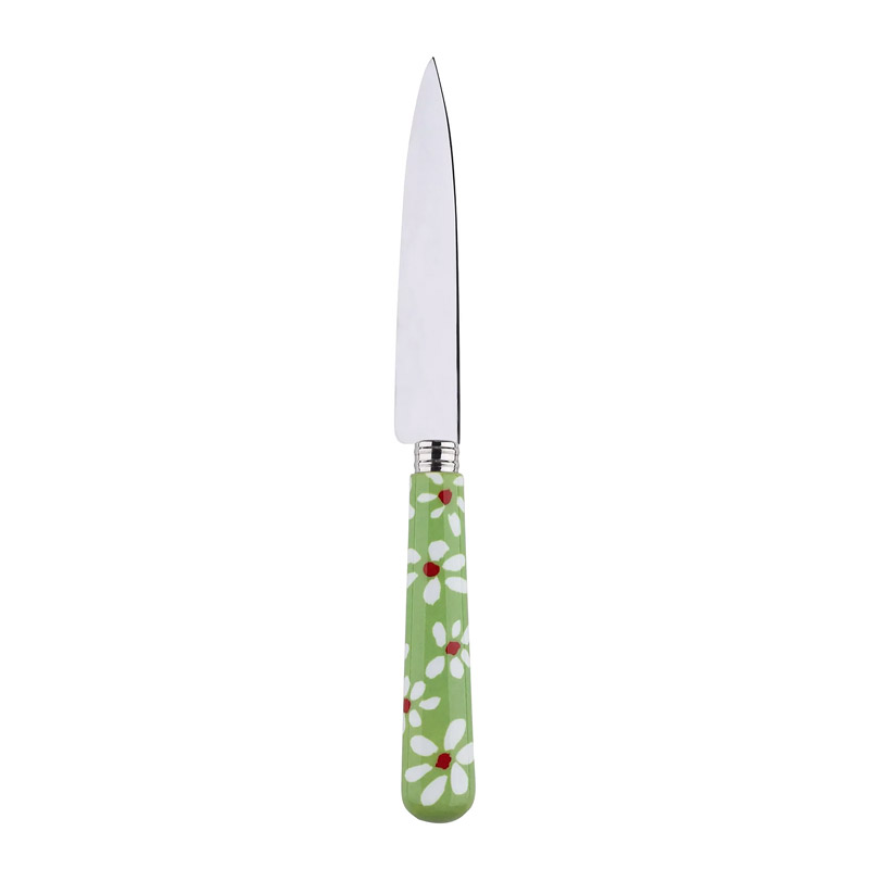 Daisy Garden Green Kitchen Knife