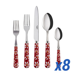 A photo of Daisy Red 40pc Service for 8