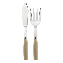 Djembe Horn 2pc Fish Serving Set