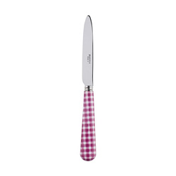 Gingham Fuchsia Dessert Knife