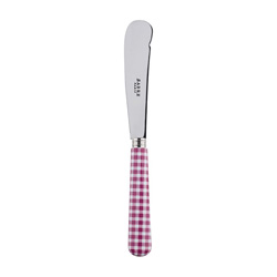 Gingham Fuchsia Butter Spreader