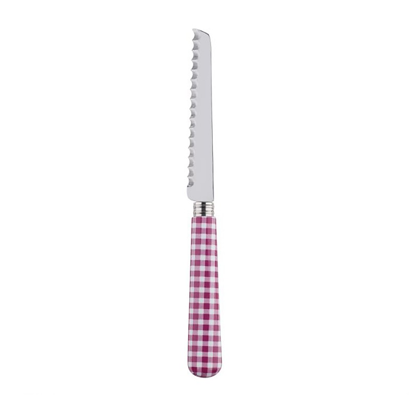 Gingham Fuchsia Tomato Knife