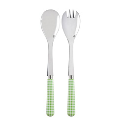 Gingham Garden Green 2pc Salad Set