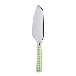 A photo of Gingham Garden Green Pie Slicer