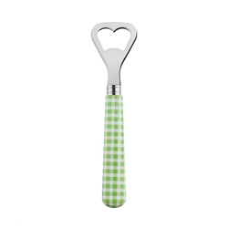 A photo of Gingham Garden Green Bottle Opener