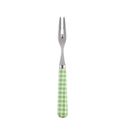 A photo of Gingham Garden Green Cocktail Fork