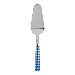 Gingham Lapis Blue Tart Server