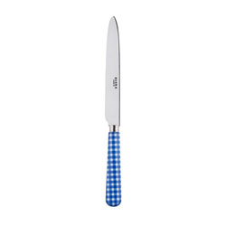 A photo of Gingham Lapis Blue Dinner Knife