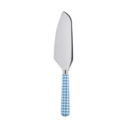 A photo of Gingham Light Blue Pie Slicer