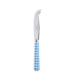 Gingham Light Blue Cheese Knife, Small