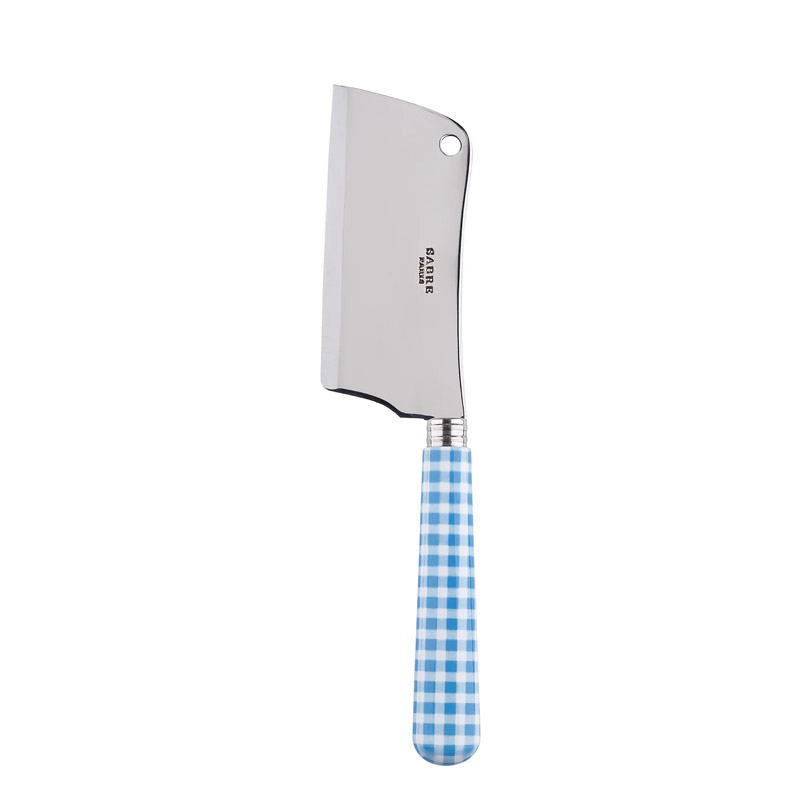 Gingham Light Blue Cheese Cleaver