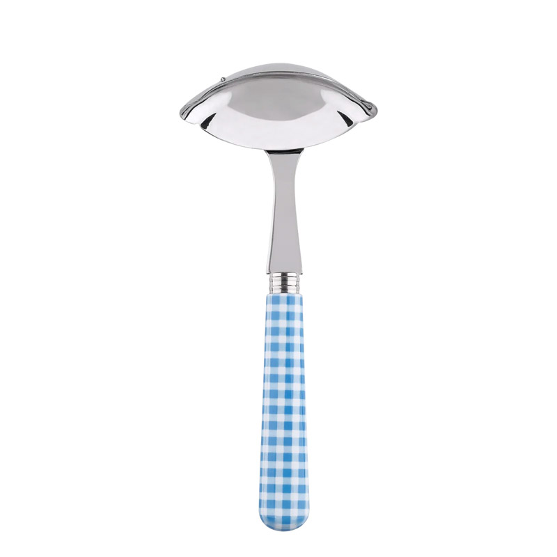 Gingham Light Blue Gravy Ladle