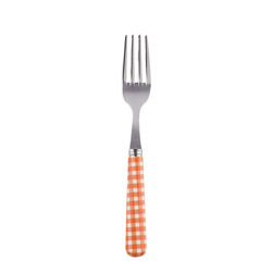 Gingham Orange Cake Fork