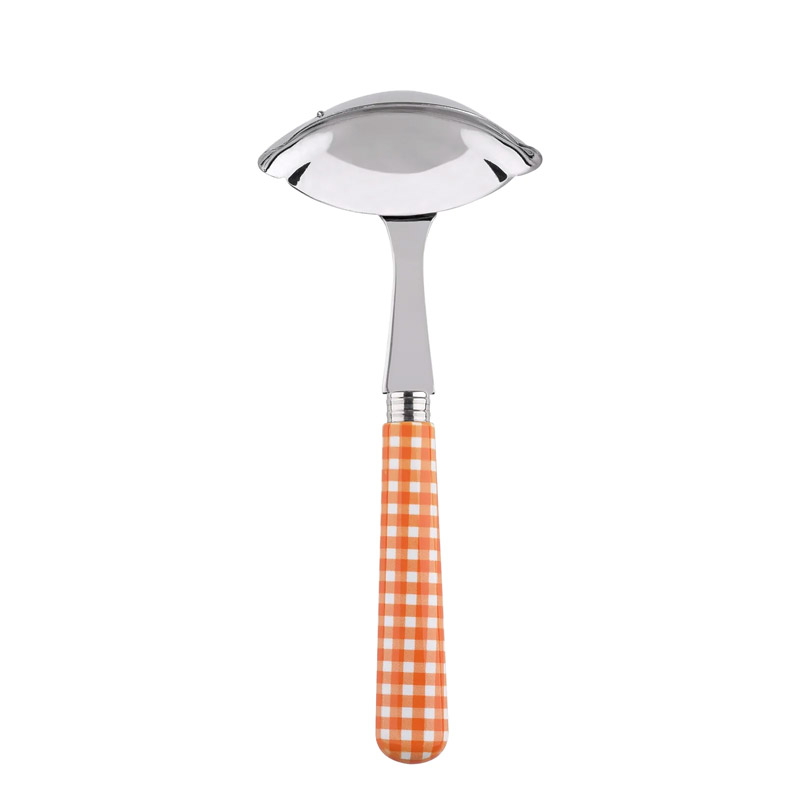 Gingham Orange Gravy Ladle
