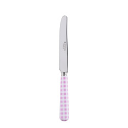 Gingham Pink Breakfast Knife, Small