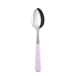 Gingham Pink Dessert Spoon