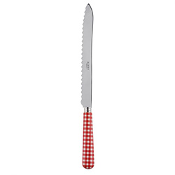 Gingham Red Bread Knife