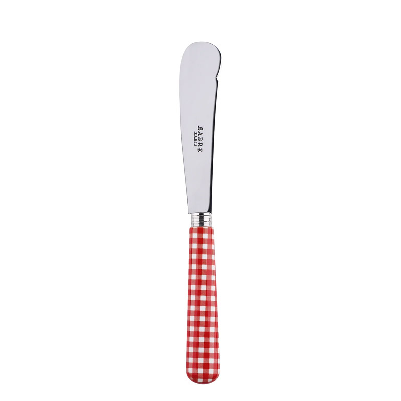 Gingham Red Butter Knife