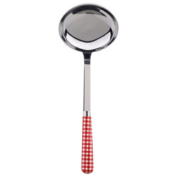 Gingham Red Ladle