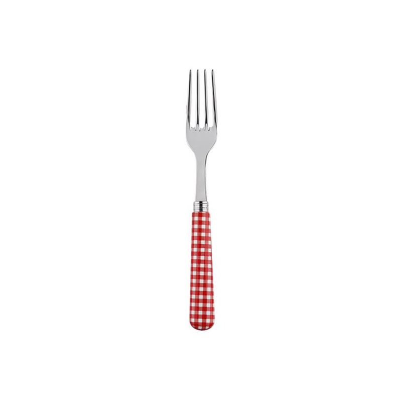Gingham Red Salad Fork