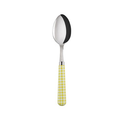 Gingham Yellow Soup Spoon
