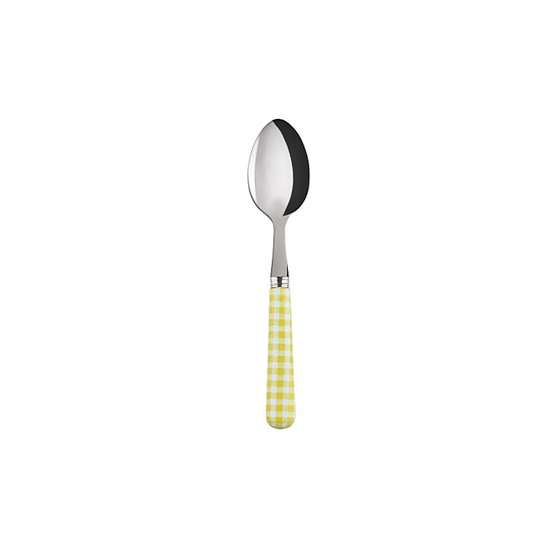 Gingham Yellow Tea Spoon