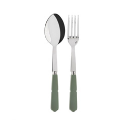 A photo of Gustave Dark Green 2pc Serving Set