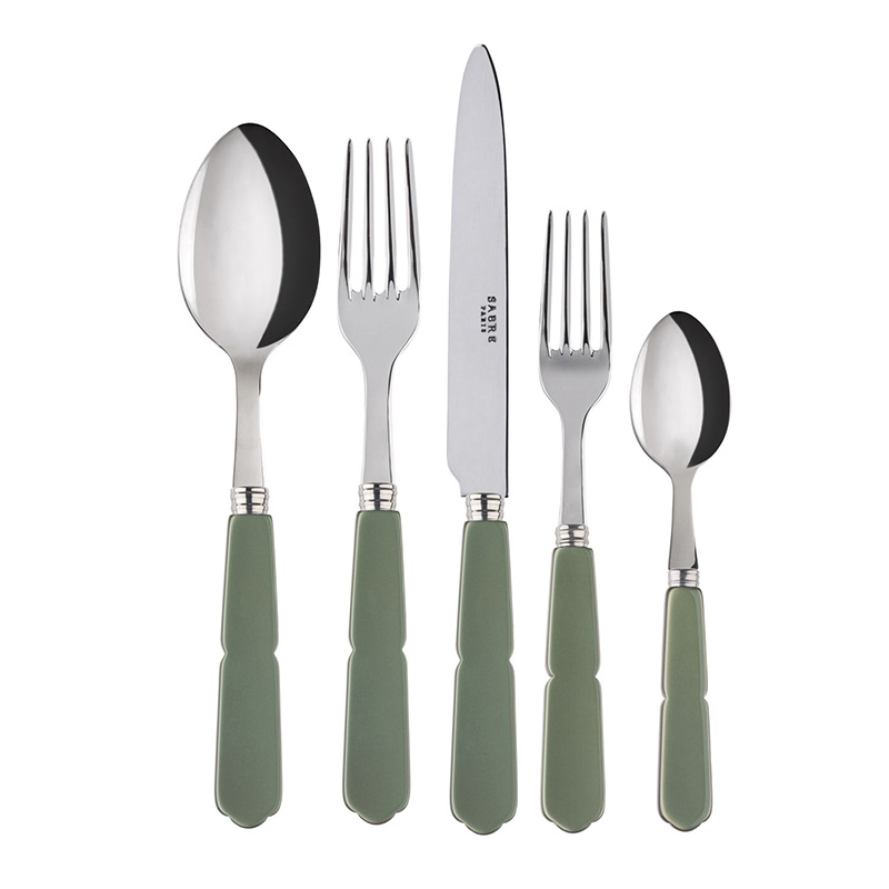 Gustave Dark Green 5pc Place Setting