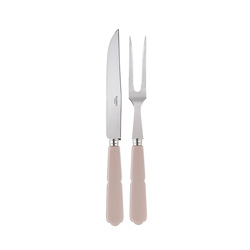 Gustave Taupe 2pc Carving Set