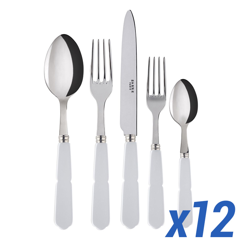 Gustave White 60pc Service for 12
