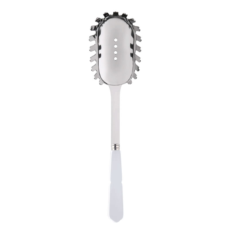 Gustave White Spaghetti Spoon