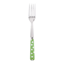 A photo of White Dots Garden Green Serving Fork