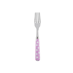 A photo of White Dots Pink Salad Fork