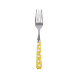 A photo of White Dots Yellow Cake Fork